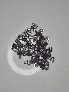 48 Count 3/8" Brown/Silver Boot Lace Speed Hooks Eyelet Hooks Leathercraft Shoe